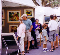 Artist Booths from 2020 Key West Art Festival