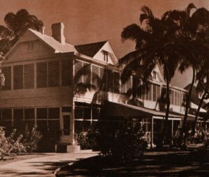 Historic photo of Truman Annex house.